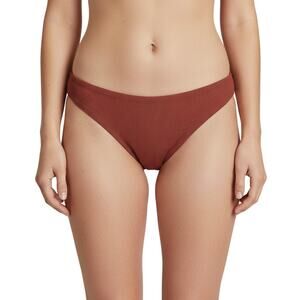 Beach Riot Chelsea Bikini Bottom Rust Ribbed Women Size XS NWT